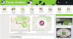 Desktop Screenshot of fermebrabant.com