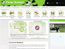 Tablet Screenshot of fermebrabant.com
